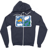 rose's green Zipper Hoodie