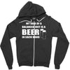 beer drinkers beer diet balance Zipper Hoodie