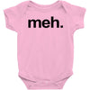 meh geek nerd t shirt funny humor retro Baby Onesie