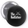 the rodfather   mens funny fishing Pin-back button