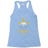 birthday unicorn girl Racerback Tank