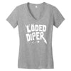 loded diper Women's V-Neck T-Shirt