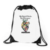 my body is a garden, not a graveyard Drawstring Bags