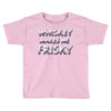 whiskey makes me frisky Toddler T-shirt