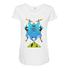 demon squid god Maternity Scoop Neck T-shirt