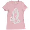 pray high Ladies Fitted T-Shirt