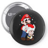 mario licking toad Pin-back button