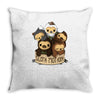 sloth motion Throw Pillow