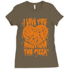 pizza! Ladies Fitted T-Shirt
