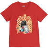 cats İn rib V-Neck Tee