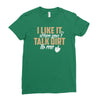 talk dirt to me Ladies Fitted T-Shirt