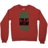 i wear green for my mom liver cancer awareness Crewneck Sweatshirt