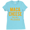 mac and cheese please Ladies Fitted T-Shirt