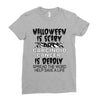 halloween is scary but carcinoid cancer is deadly spread the word help Ladies Fitted T-Shirt