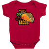 this girl likes tacos Baby Bodysuit