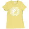 i ching ying and yang Ladies Fitted T-Shirt