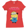 me awesome Ladies Fitted T-Shirt