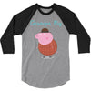 peppa pig grandpa pig 3/4 Sleeve Shirt