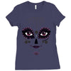 girl day of the dead Ladies Fitted T-Shirt