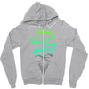 aurora borealis Zipper Hoodie