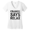 Frankie Says Relax Women's V-Neck T-Shirt