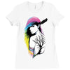 rainbow girl Ladies Fitted T-Shirt