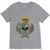summer skull V-Neck Tee