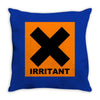 irritant symbol joke Throw Pillow