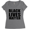black lives Women's Triblend Scoop T-shirt