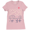 van desert Ladies Fitted T-Shirt