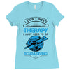 I Don't Need Therapy Just to Go Scuba Diving Ladies Fitted T-Shirt