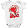 retro vespa red ideal birthday present or gift Baby Bodysuit