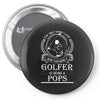 Golfer Pops Pin-back button