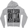 straight outta jersey city Zipper Hoodie