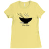 Pho Sho gif riceback Ladies Fitted T-Shirt