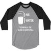 technically the glass is always full 3/4 Sleeve Shirt