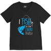 i fish so i don't choke V-Neck Tee