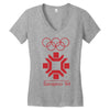 sarajevo 1984 84' olympic Women's V-Neck T-Shirt