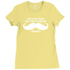 am i too late for that mustache thing Ladies Fitted T-Shirt