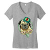 PUG LIFE Women's V-Neck T-Shirt