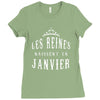 les reines naissent en janvier Ladies Fitted T-Shirt