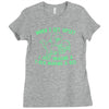 when i get upset i just imagine a t rex making a bed Ladies Fitted T-Shirt