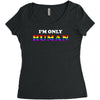 I'm Only Human Women's Triblend Scoop T-shirt