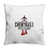 jet chemtrails red &amp; grey logo Throw Pillow