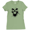 skull ghosts Ladies Fitted T-Shirt