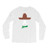 ladies sombrero  funny retro mexico mustache designer Long Sleeve Shirts