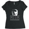 eleven stranger tv show mike lucas dustin will demogorgon dart Women's Triblend Scoop T-shirt
