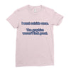 i went outside once (3) Ladies Fitted T-Shirt