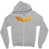 Batman Gold Logo Zipper Hoodie