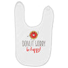 donut worry, be happy Baby Bibs